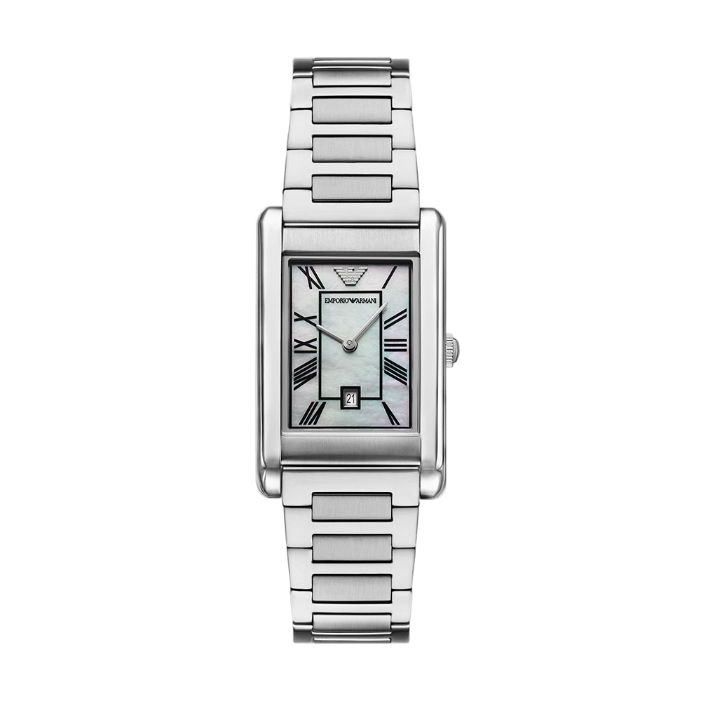 Emporio Armani Two-Hand Date Stainless Steel Watch