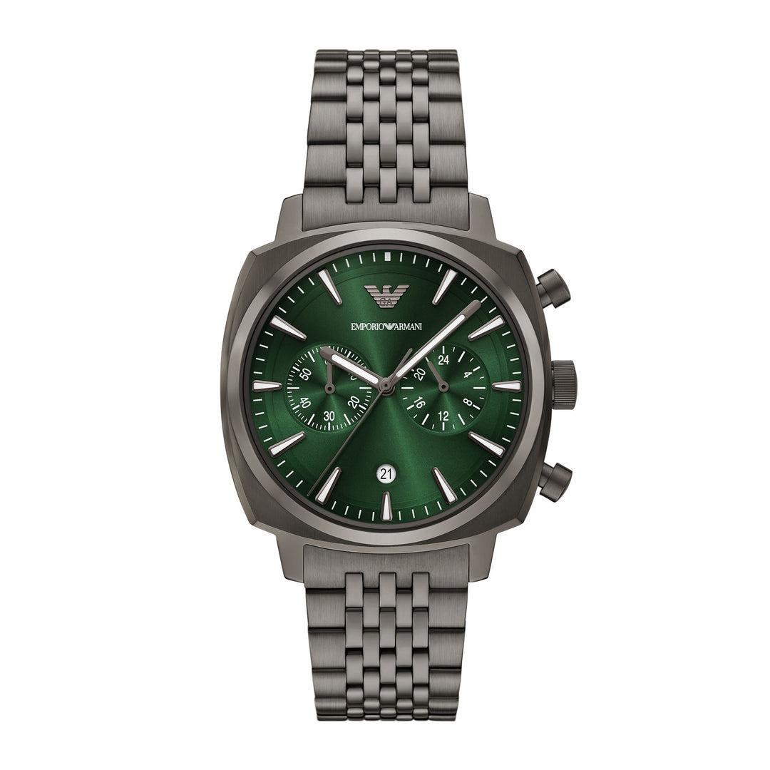 Emporio Armani Men's Chronograph Gunmetal Stainless Steel Watch