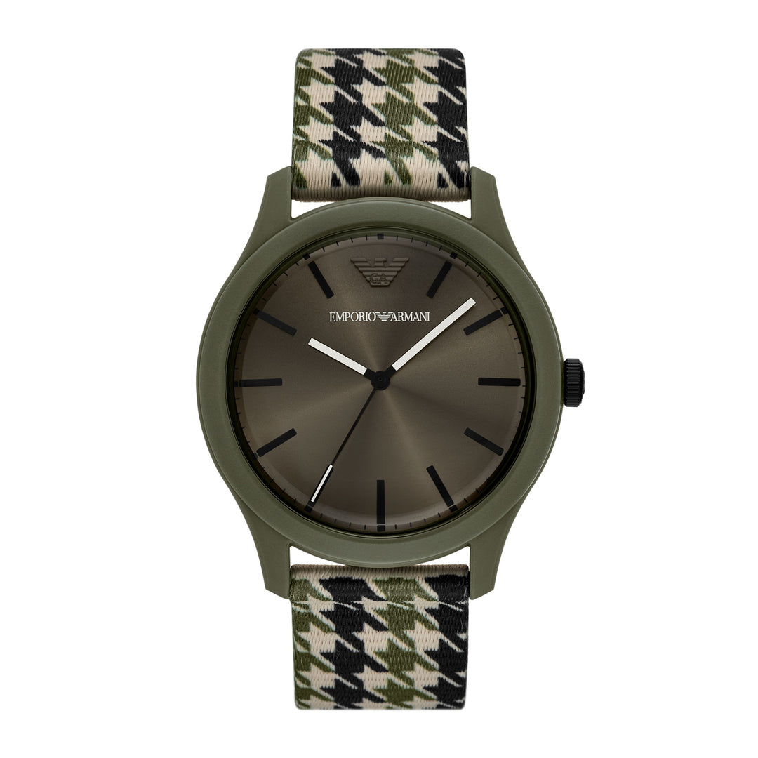 Emporio Armani Men's Three-Hand #tide ocean material® Nylon Fabric Watch