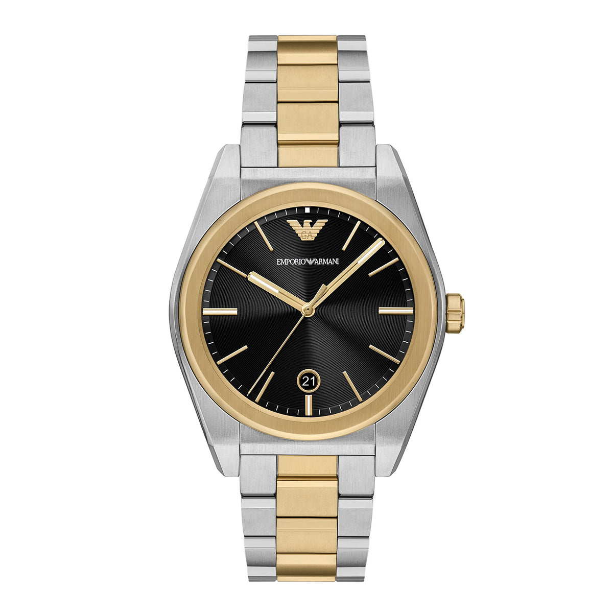 Emporio Armani Men's Three-Hand Two-Tone Stainless Steel Watch