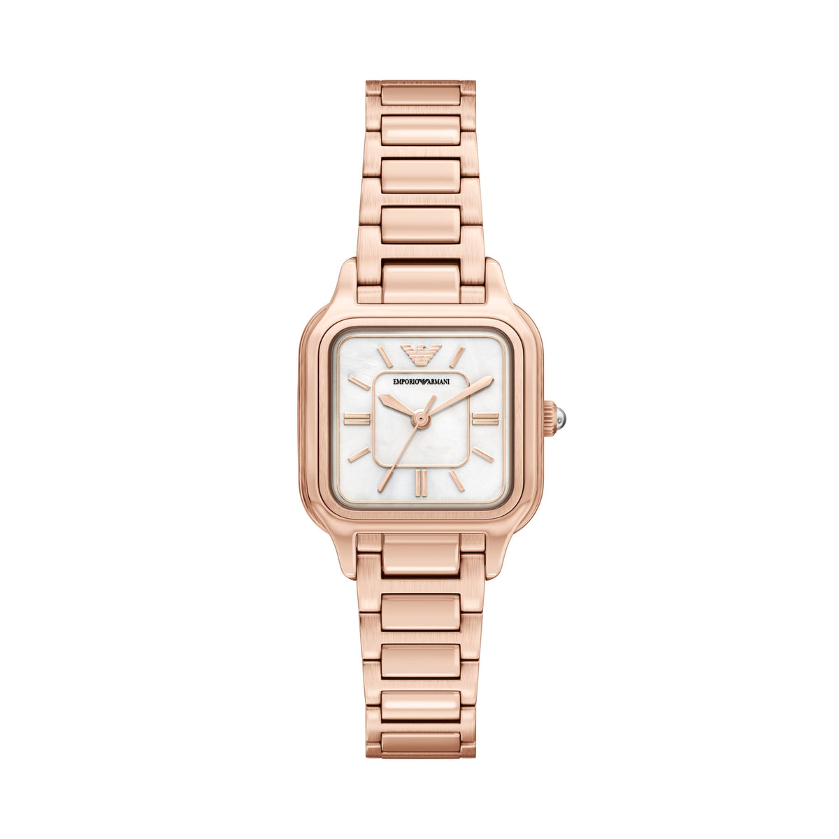 Emporio Armani Women's Three-Hand Rose Gold-Tone Stainless Steel Watch