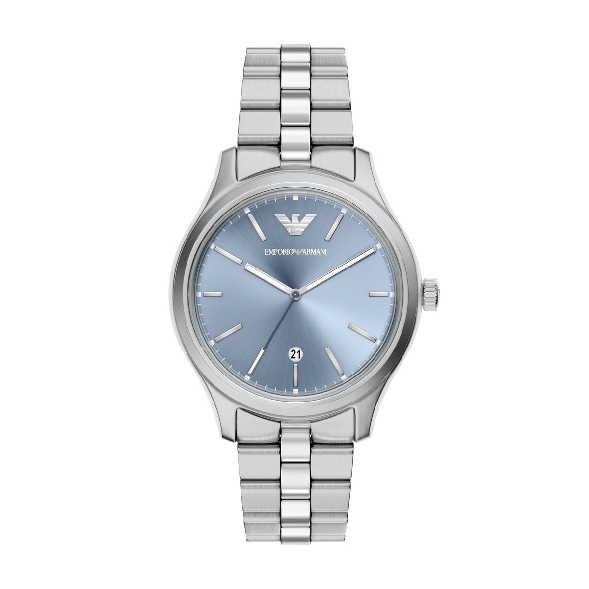 Emporio Armani Men's Three-Hand Stainless Steel Watch
