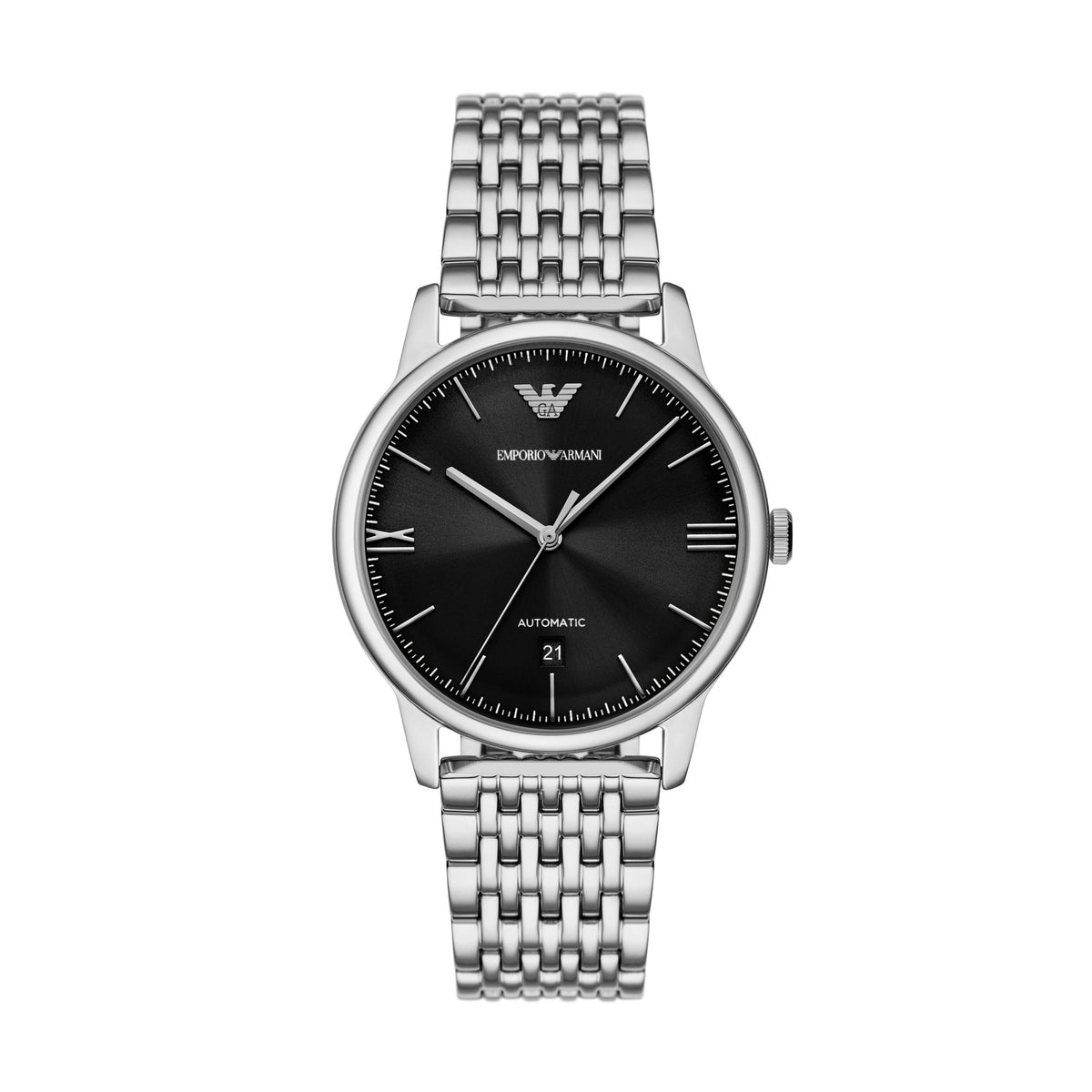 Emporio Armani Minimalist Silver Stainless Steel Men's Watch