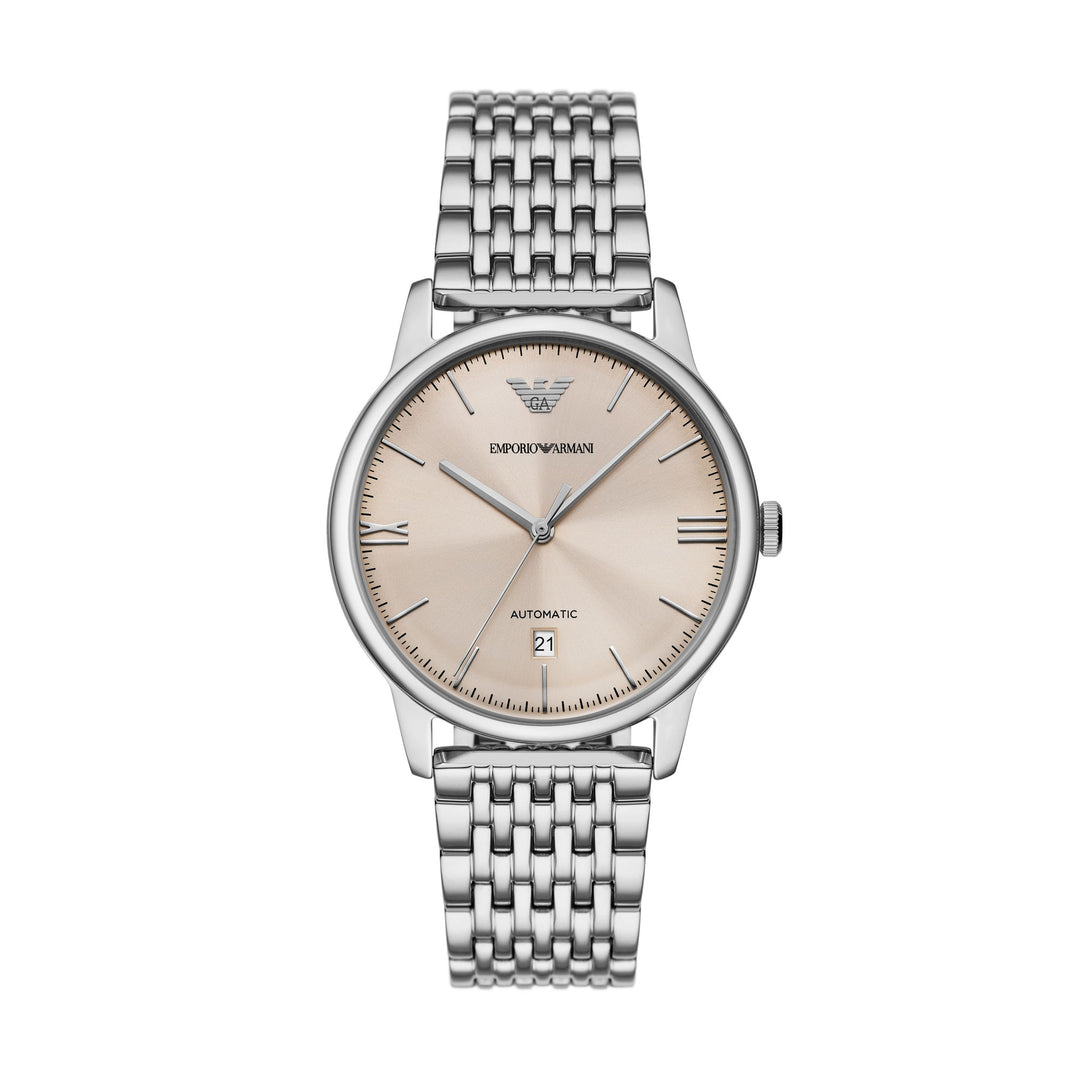 Emporio Armani Minimalist Silver Stainless Steel Men's Watch