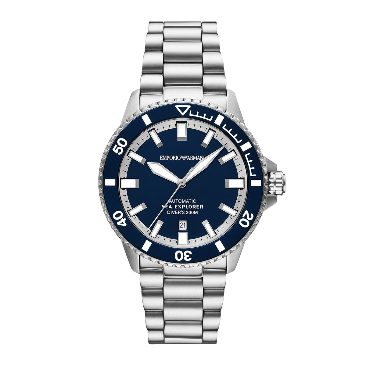 Emporio Armani Men's Sea Explorer Automatic Stainless Steel Watch