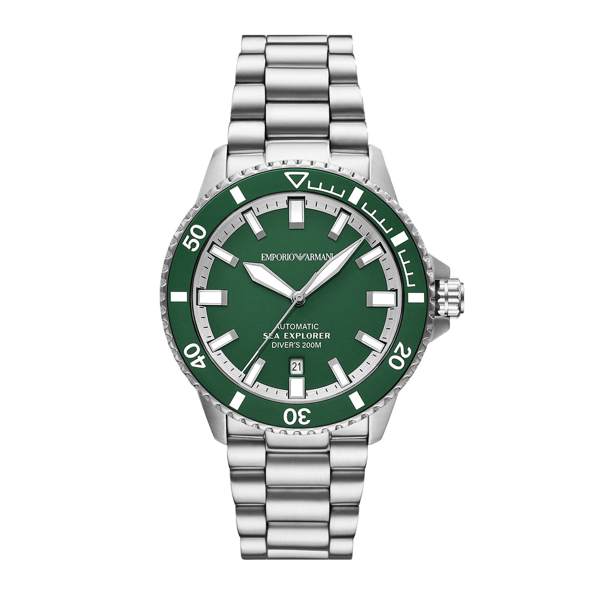 Emporio Armani Men's Sea Explorer Automatic Stainless Steel Watch