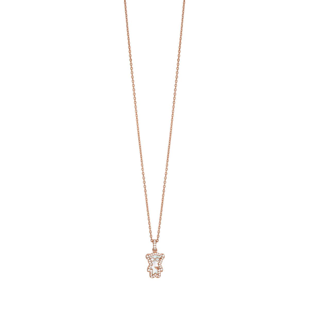 Emporio Armani Women's Rose Gold-Tone Brass Pendant Necklace