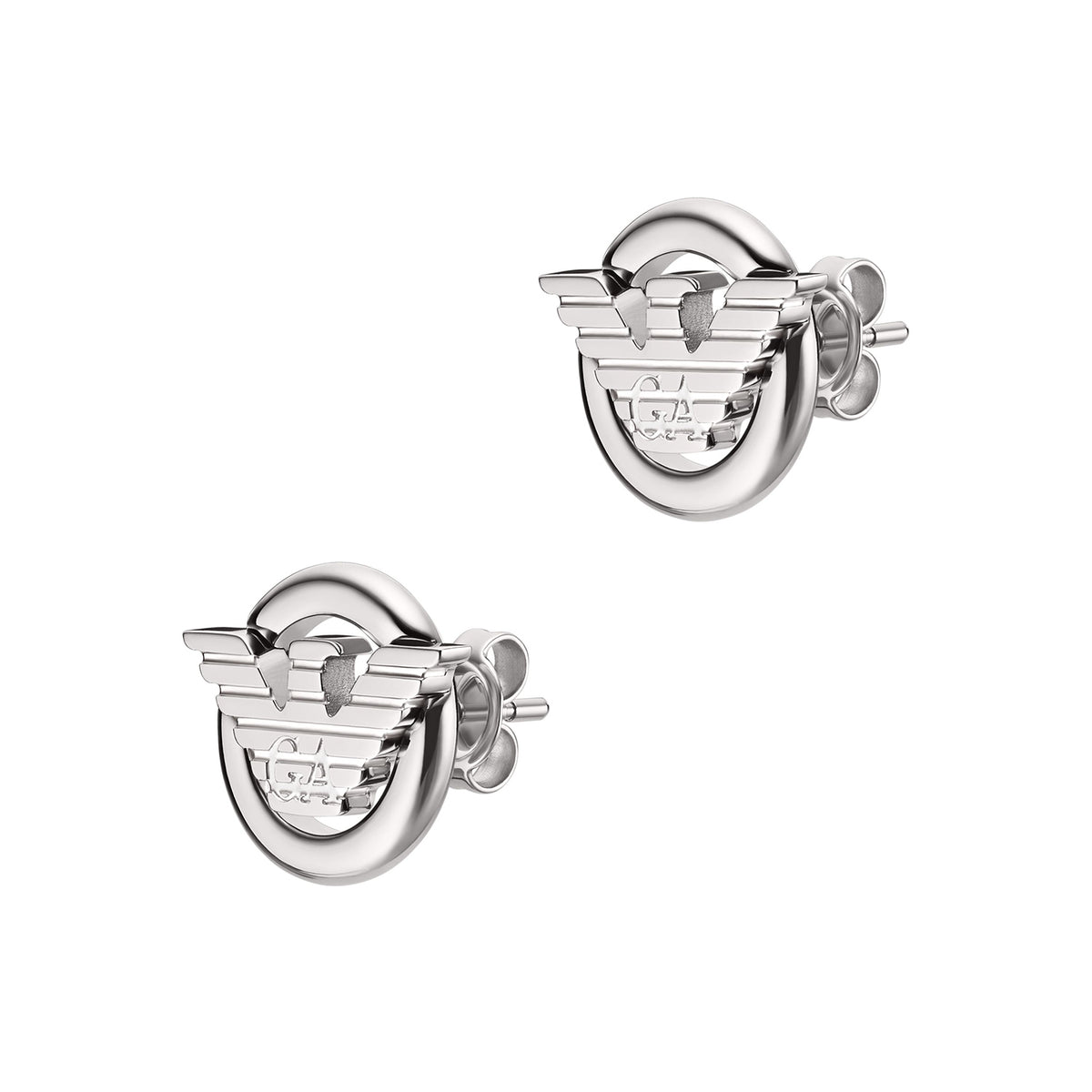 Emporio Armani Men's Stainless Steel Stud Earrings