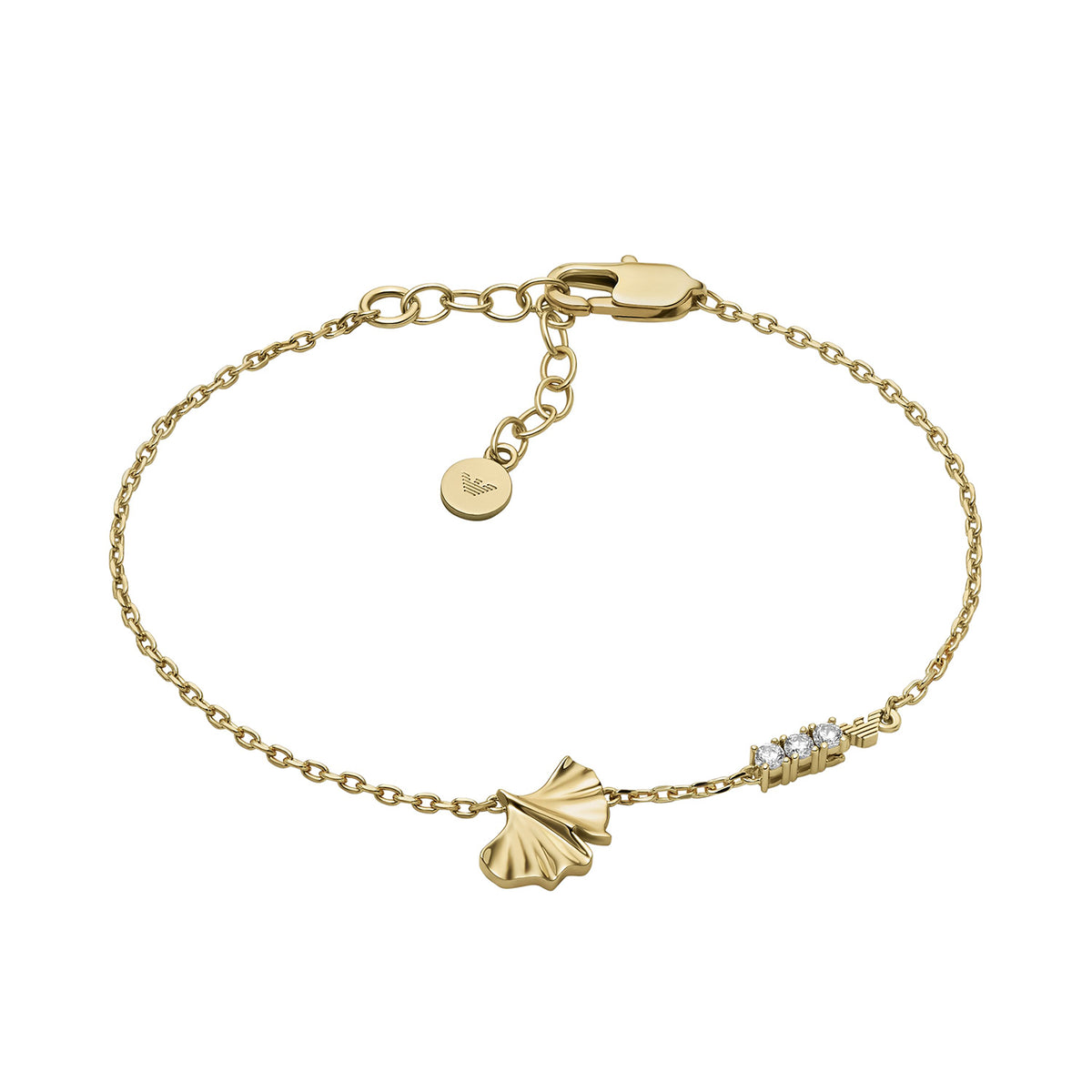 Emporio Armani Women's Gold-Tone Brass ID Bracelet