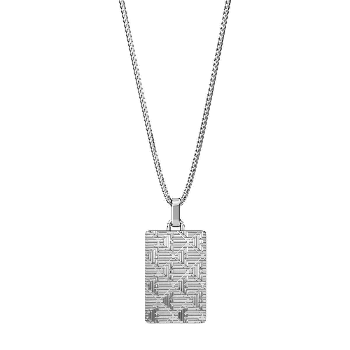 Emporio Armani Men's Stainless Steel Dog Tag Necklace