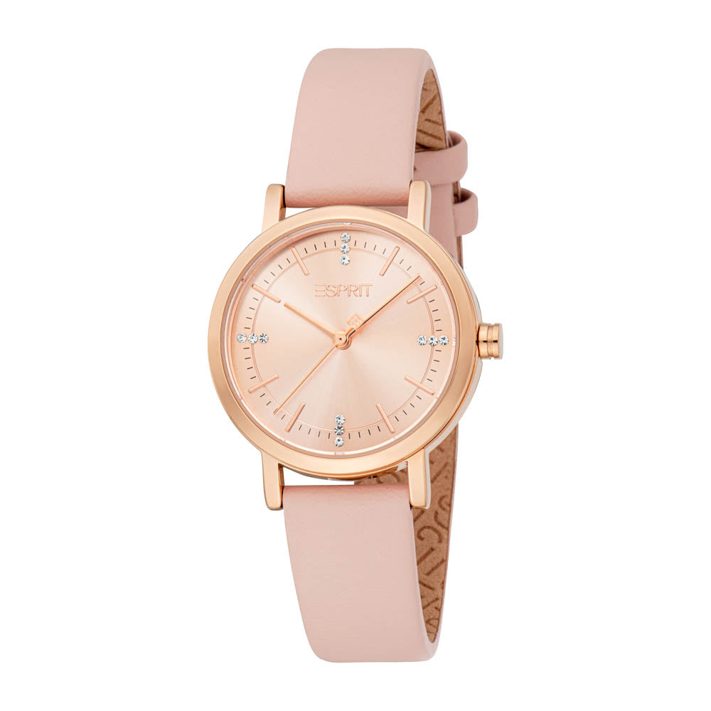 Esprit Women's 30mm Florence Fashion Rose Gold Dial Watch – The