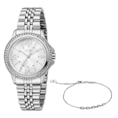 Esprit Women's 32mm Paisley Fashion Silver Dial Watch