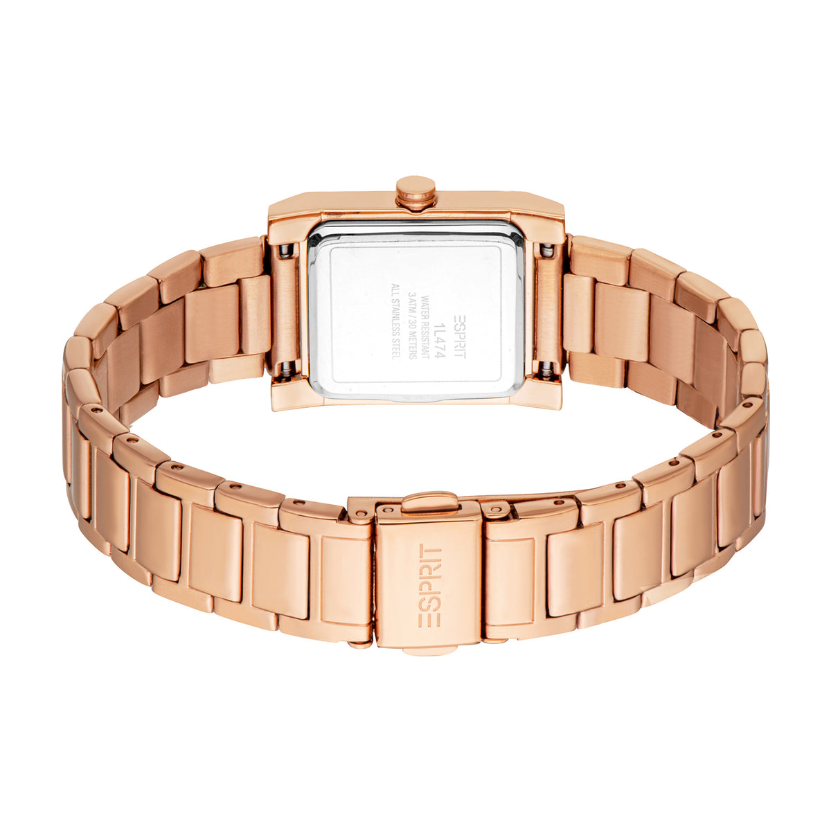 Esprit Women's 23 x 23.5mm Fashion Rose Gold Color Dial Watch