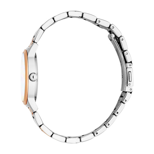 Esprit Women's 30mm Fashion Two Tone Silver & Rose Gold Color Dial Watch