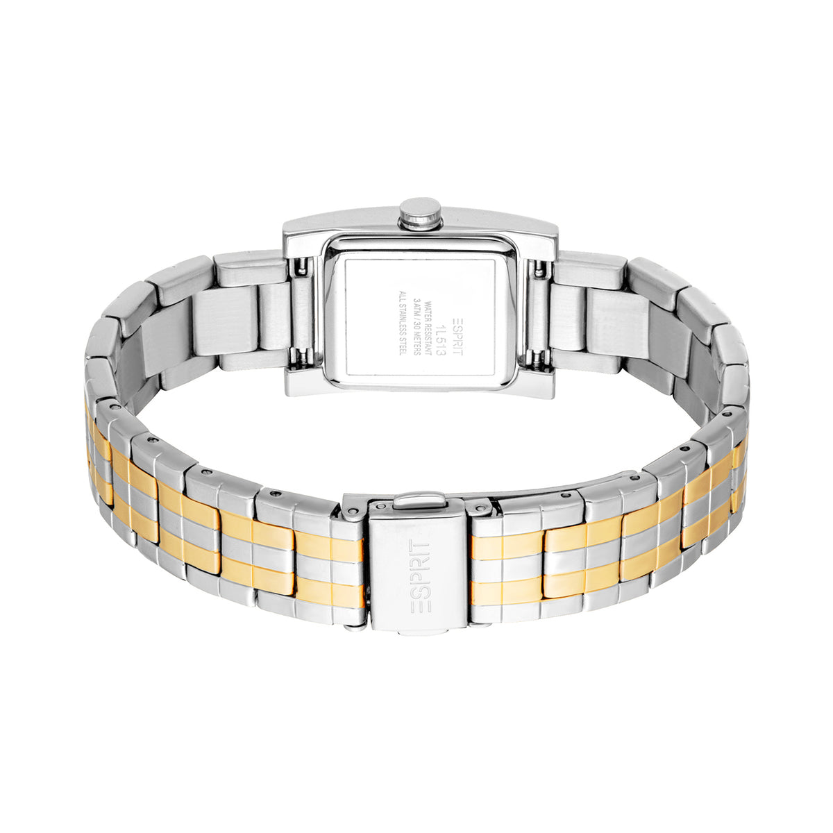 Esprit Women's 21 x 30mm Fashion Two Tone Silver & Gold Color Dial Watch