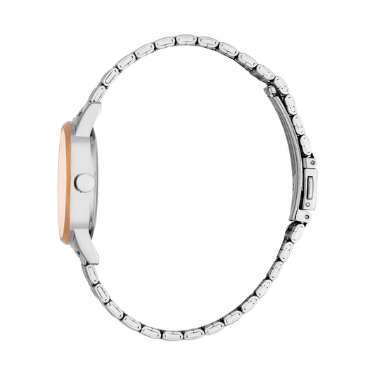 Esprit Women's 30.5mm Fashion Two Tone Silver & Rose Gold Color Dial Watch