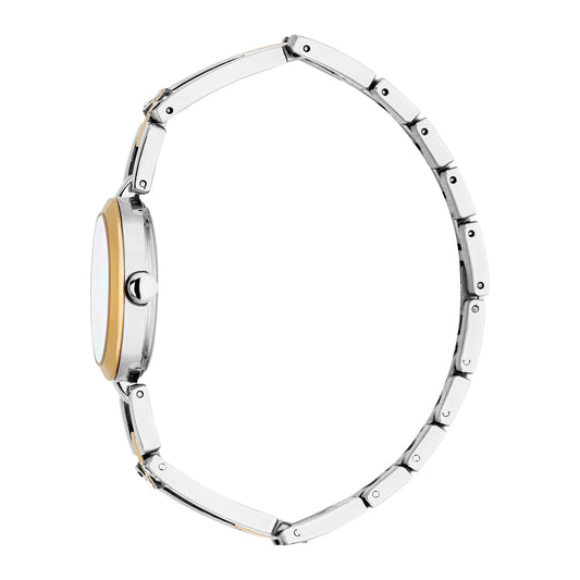 Esprit Women's 28mm Fashion Two Tone Silver & Gold Color Dial Watch