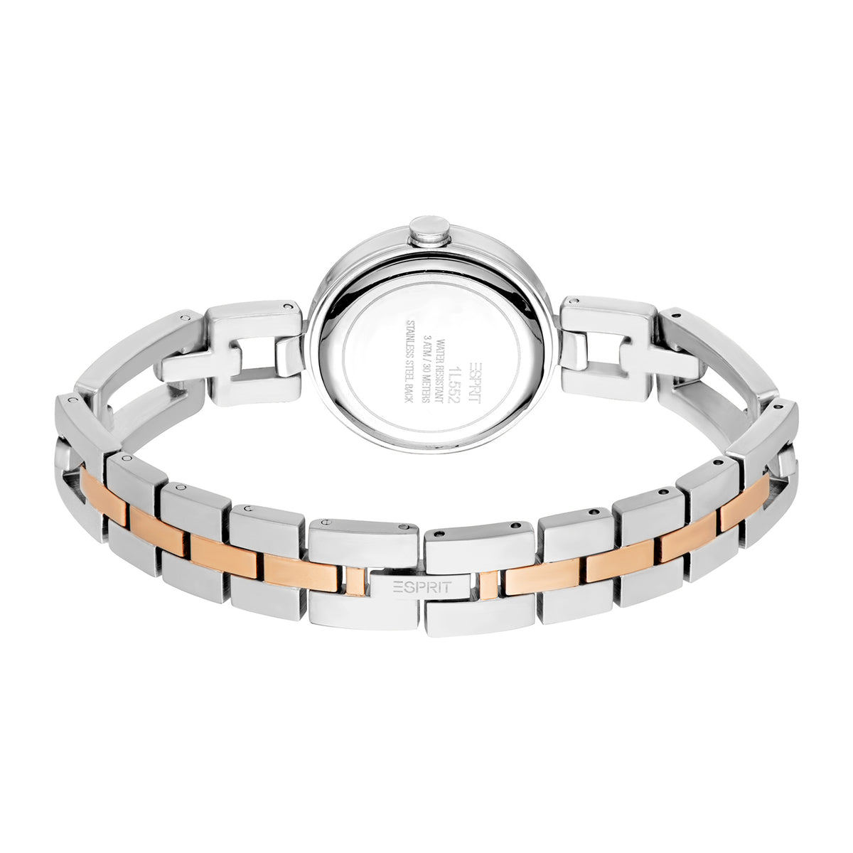 Esprit Women's 28mm Fashion Two Tone Silver & Rose Gold Color Dial Watch