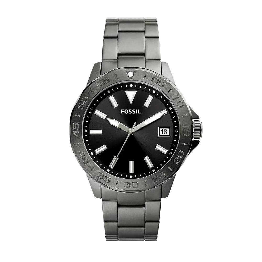 Fossil Gift Set Smoke Stainless Steel Men's Watch