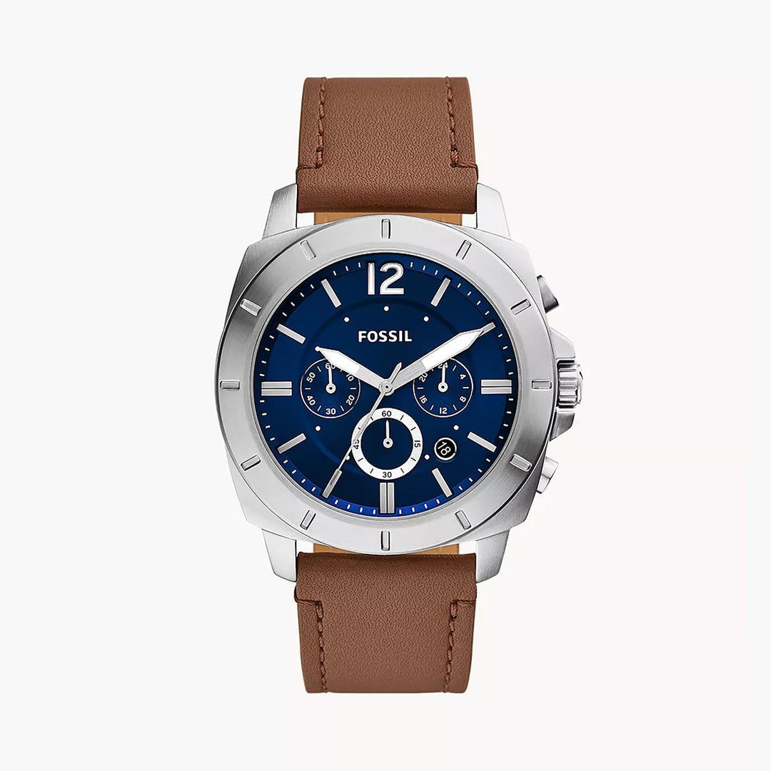 Fossil Privateer Men's Brown Pro-Planet Leather Watch