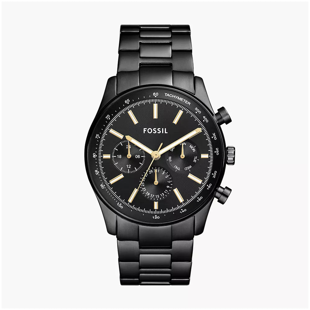 Fossil Sullivan Multifunction Black Stainless Steel Watch