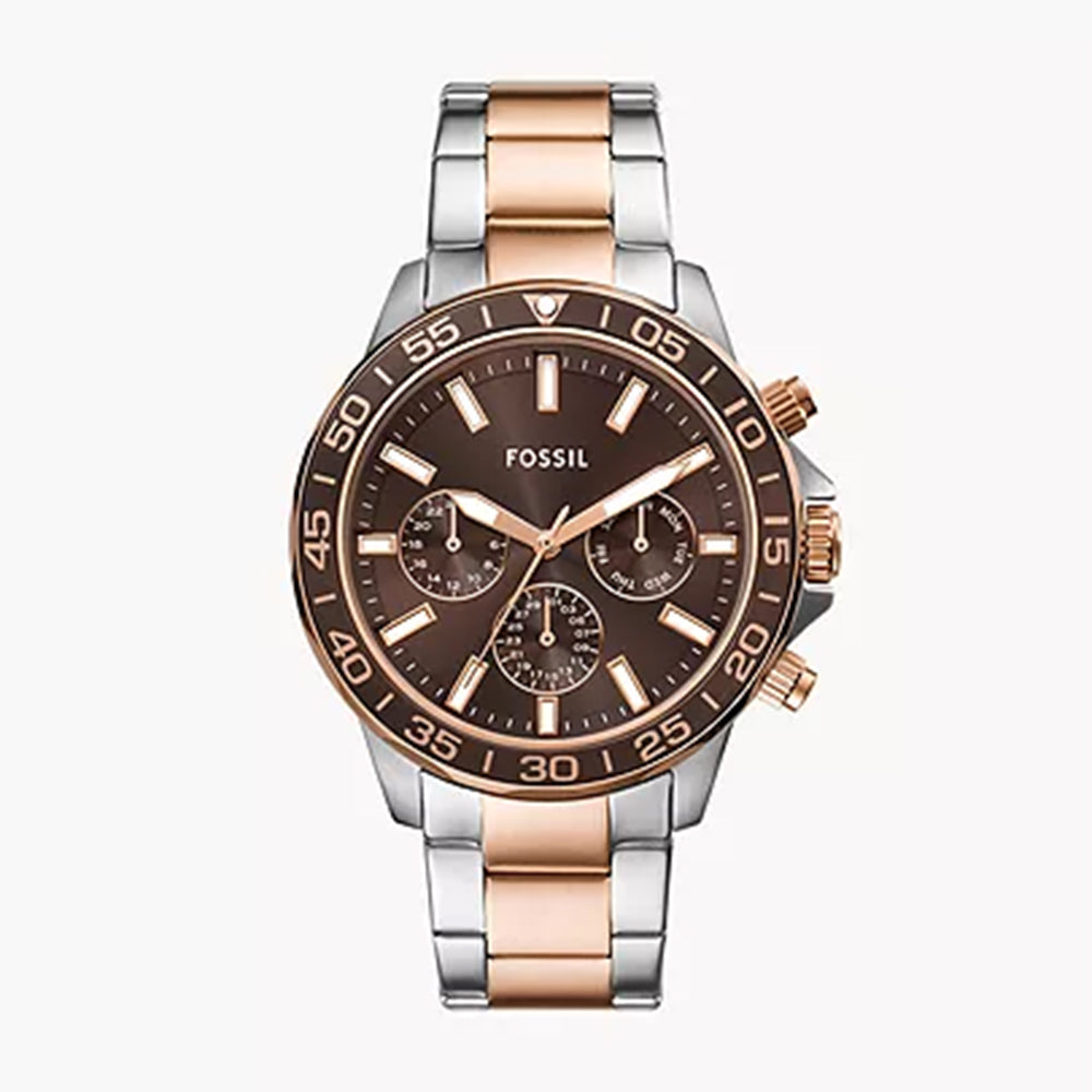 Fossil Bannon Multifunction Two-Tone Stainless Steel Watch