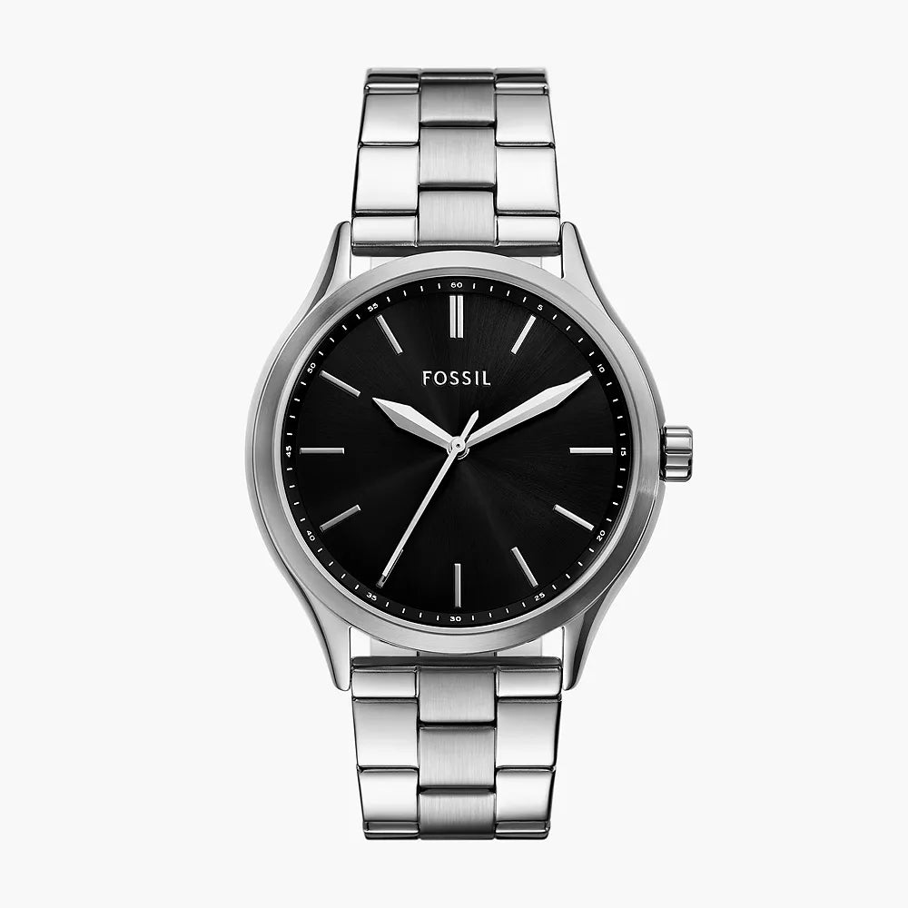 Fossil Fenmore Three-Hand Stainless Steel Watch