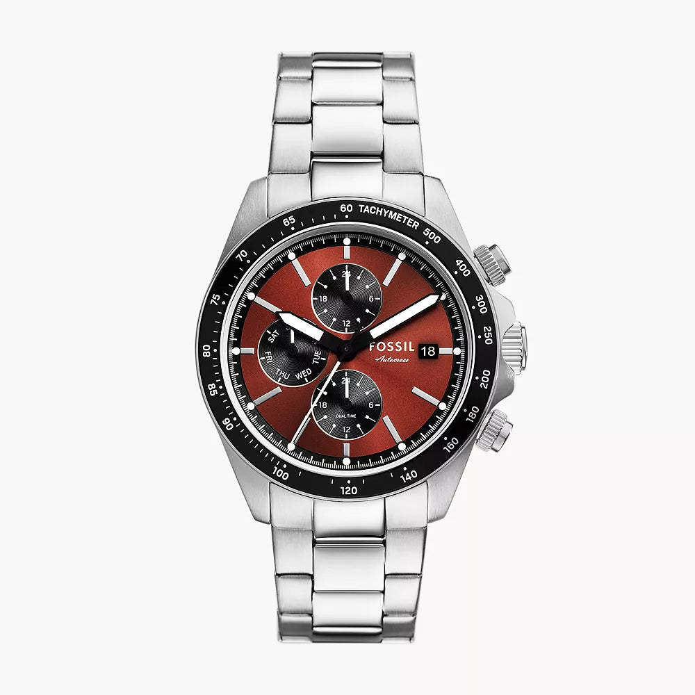 Fossil Autocross Multifunction Stainless Steel Watch