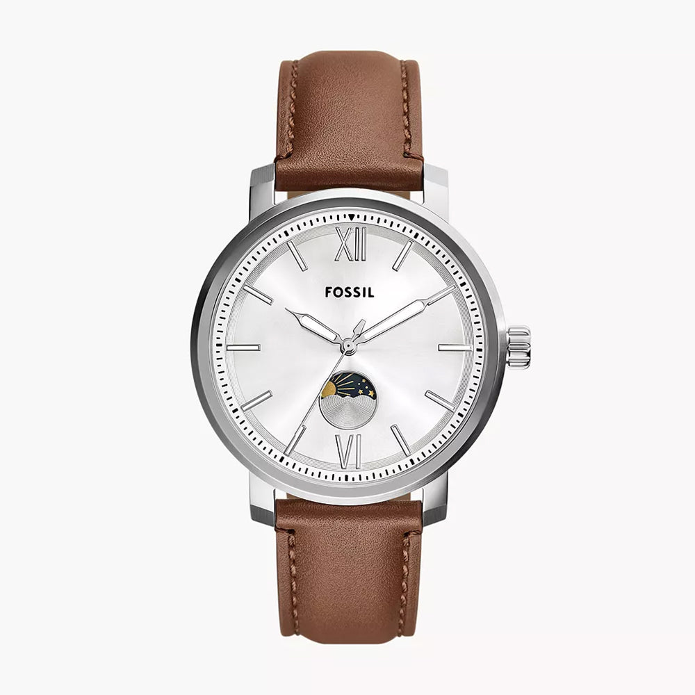 Fossil Rhett Multifunction Brown Leather Watch