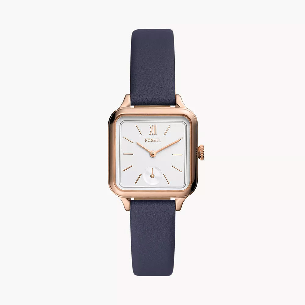 Fossil Colleen Rose Gold Pro-Planet Leather Women's Watch