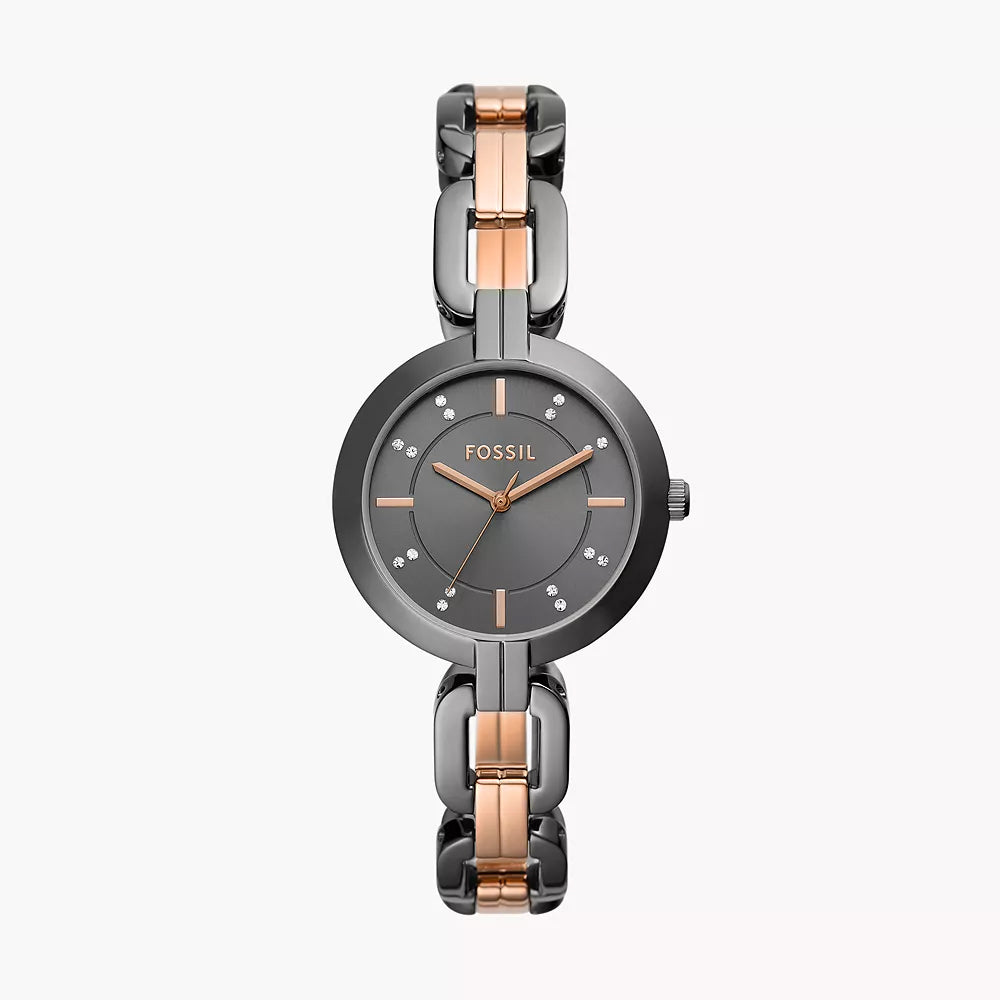 Fossil Kerrigan Three-Hand Two-Tone Stainless Steel Watch