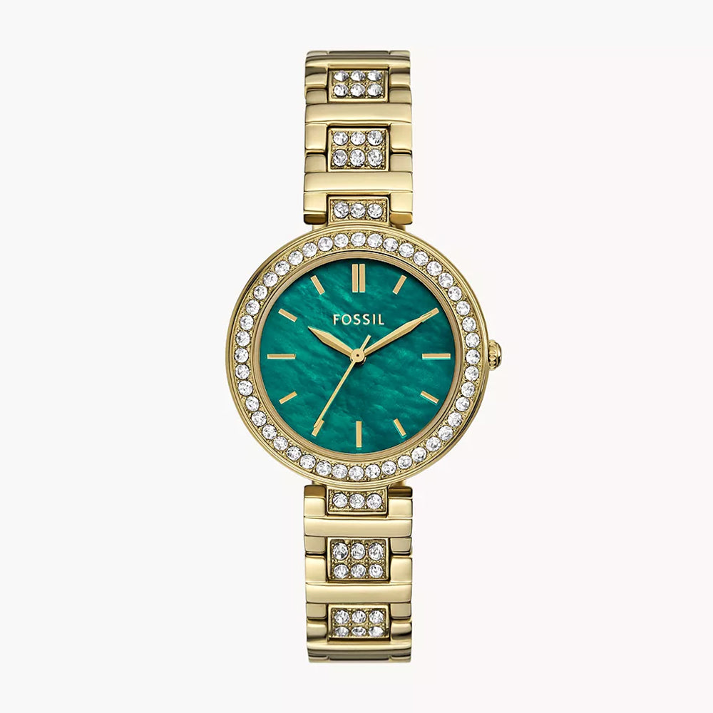 Fossil Karli Three-Hand Gold-Tone Stainless Steel Watch