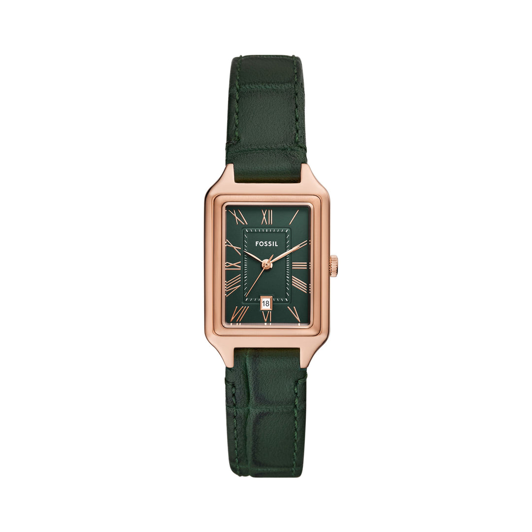 Fossil Raquel Rose Gold Pro-Planet Leather Women's Watch