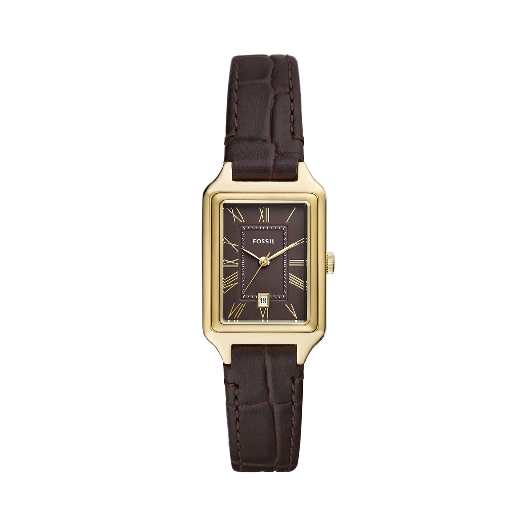 Fossil Raquel Gold Pro-Planet Leather Women's Watch