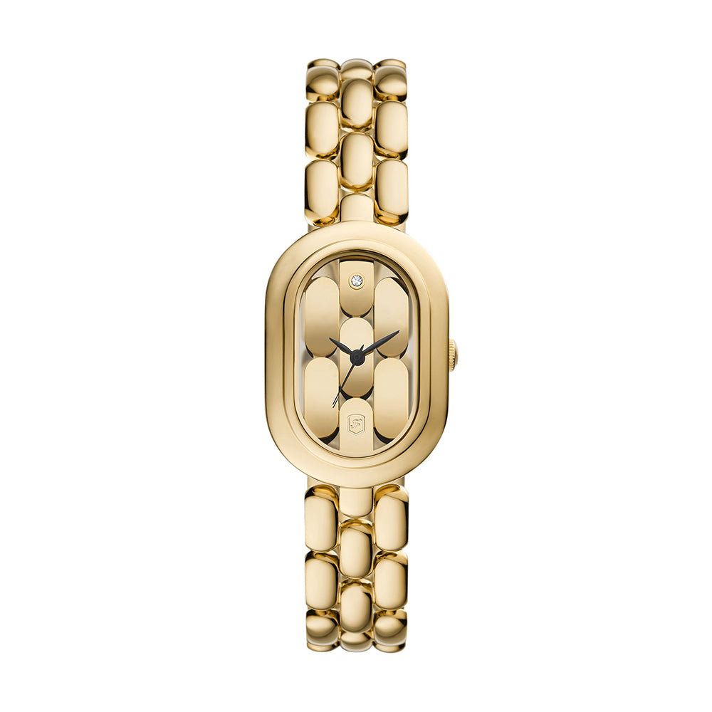 Fossil Sloan Three-Hand Gold-Tone Stainless Steel Watch