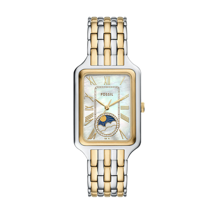 Fossil Women's Raquel Sun Moon Multifunction Two-Tone Stainless Steel Watch