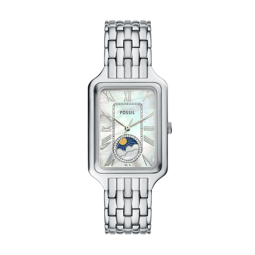 Fossil Women's Raquel Sun Moon Multifunction Stainless Steel Watch