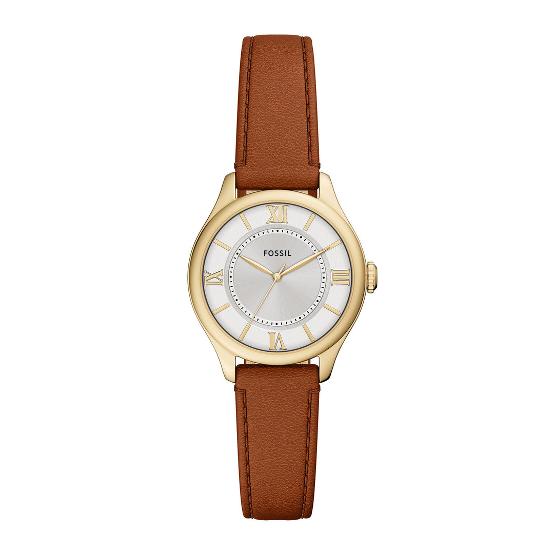 Fossil Women's Gilmore Three-Hand Brown Leather Watch