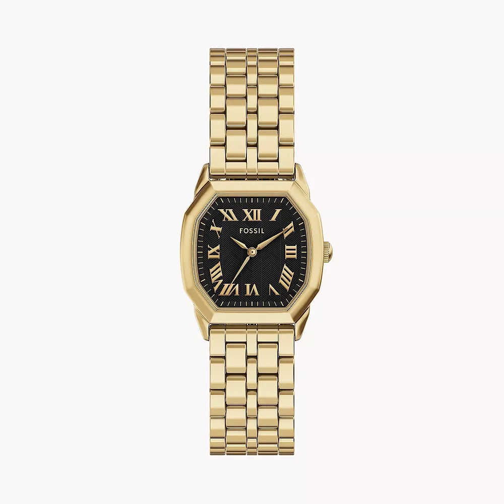 Fossil Women's Harlow Three-Hand Gold-Tone Stainless Steel Watch
