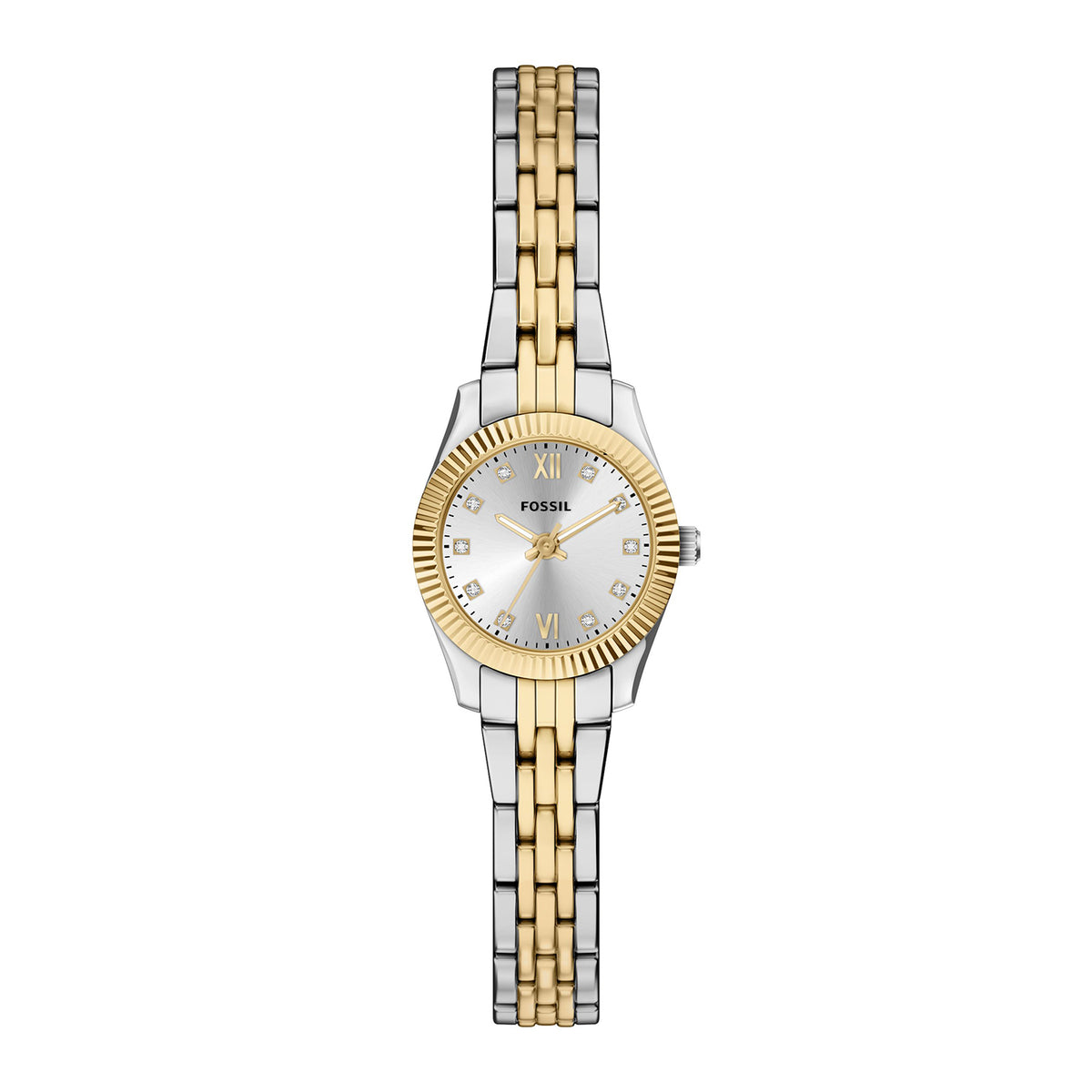 Fossil Women's Scarlette Mini Three-Hand Two-Tone Stainless Steel Watch