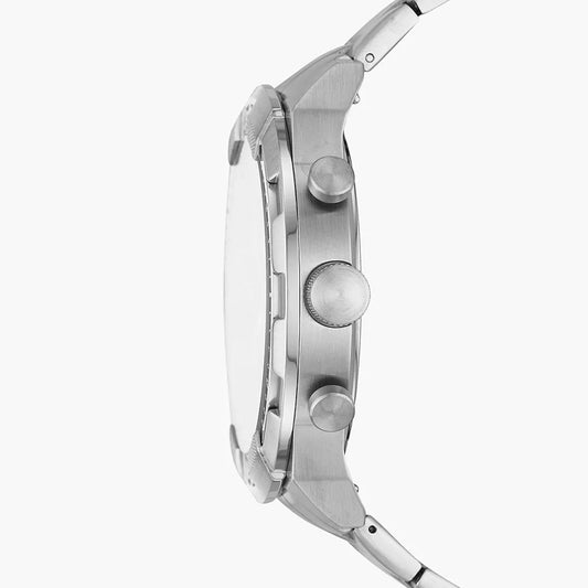 Fossil Bronson Chronograph Silver Stainless Steel Men's Watch and Interchangeable Strap Set