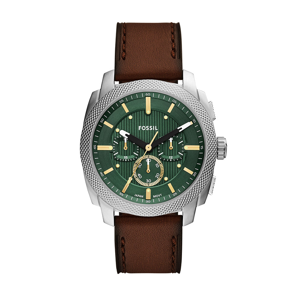 Fossil Machine Chronograph Brown Leather Watch