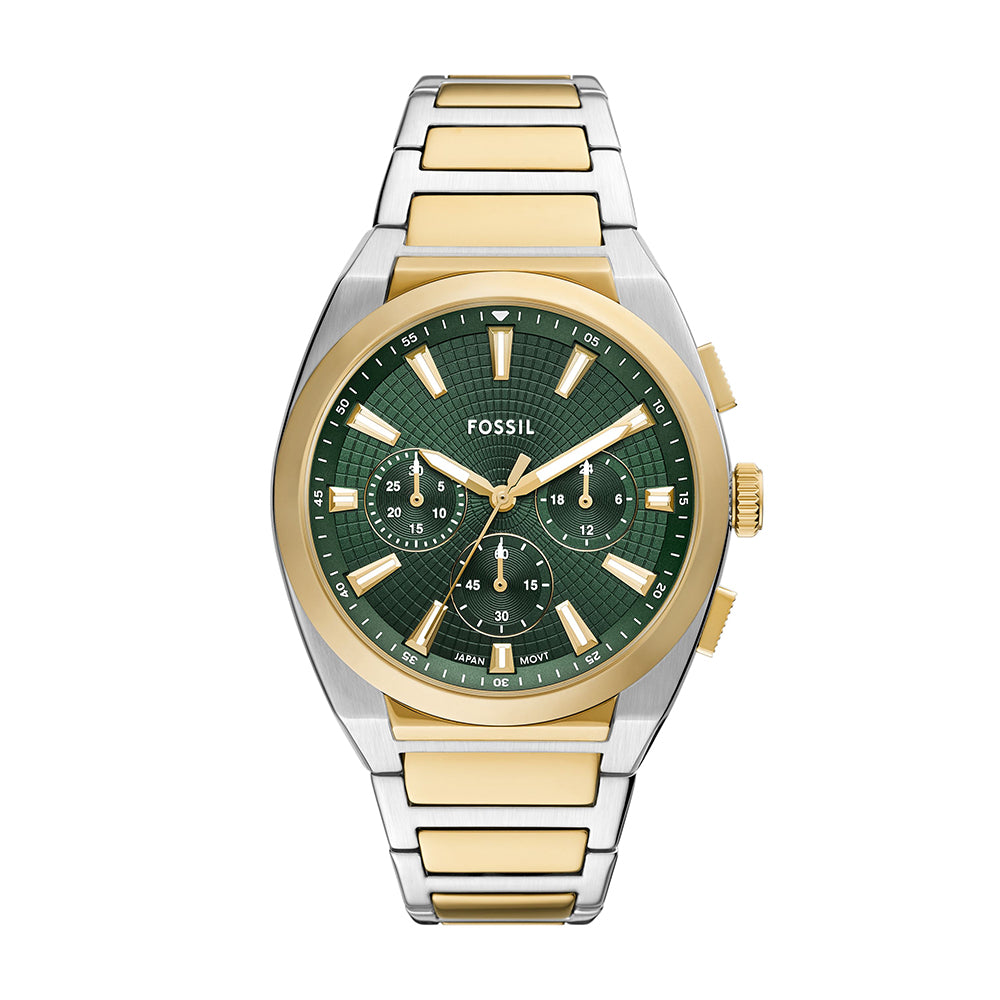 Fossil Everett Chronograph Two-Tone Stainless Steel Watch