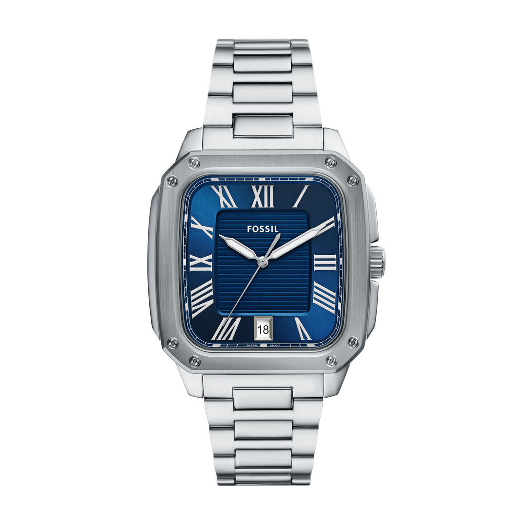 Fossil Crosby Three-Hand Date Stainless Steel Watch