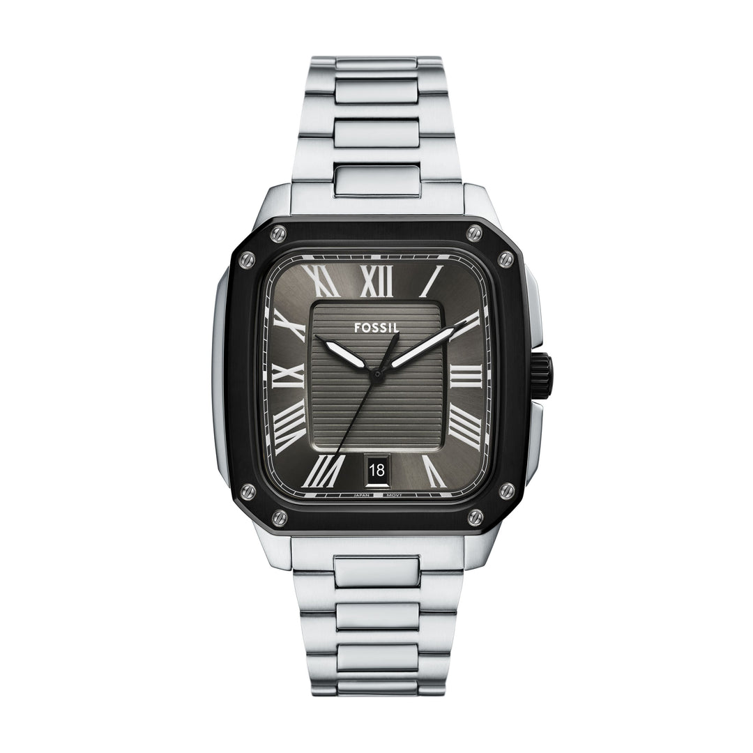 Fossil Crosby Three-Hand Date Stainless Steel Watch