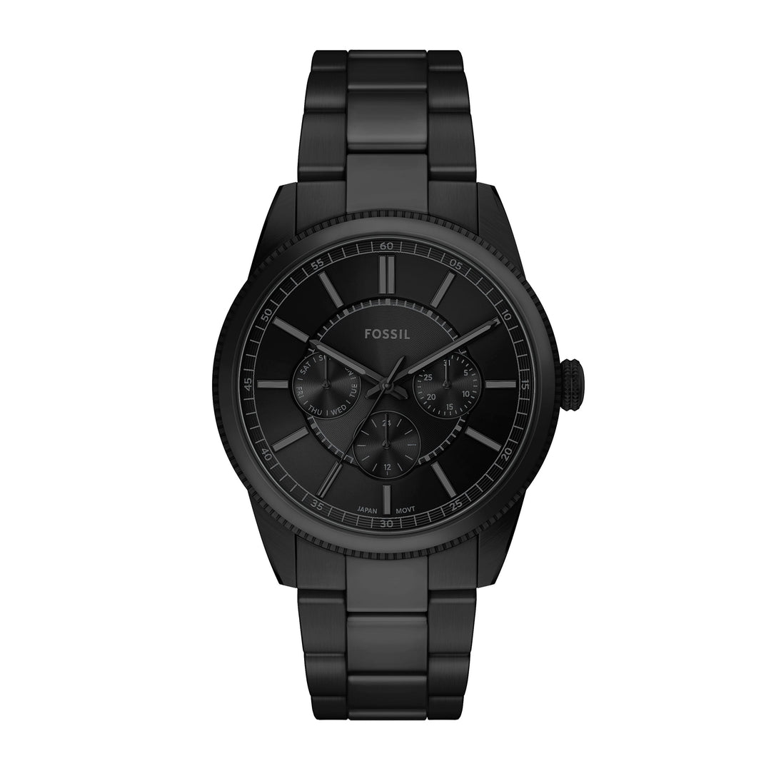 Fossil Men's Pearson Multifunction Black Stainless Steel Watch