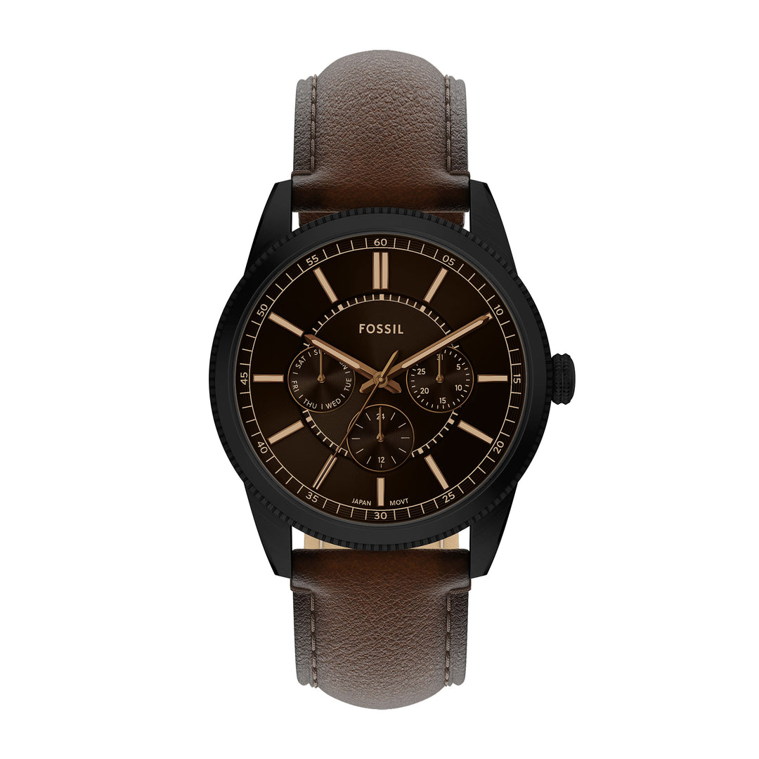 Fossil Men's Pearson Multifunction Brown Leather Watch
