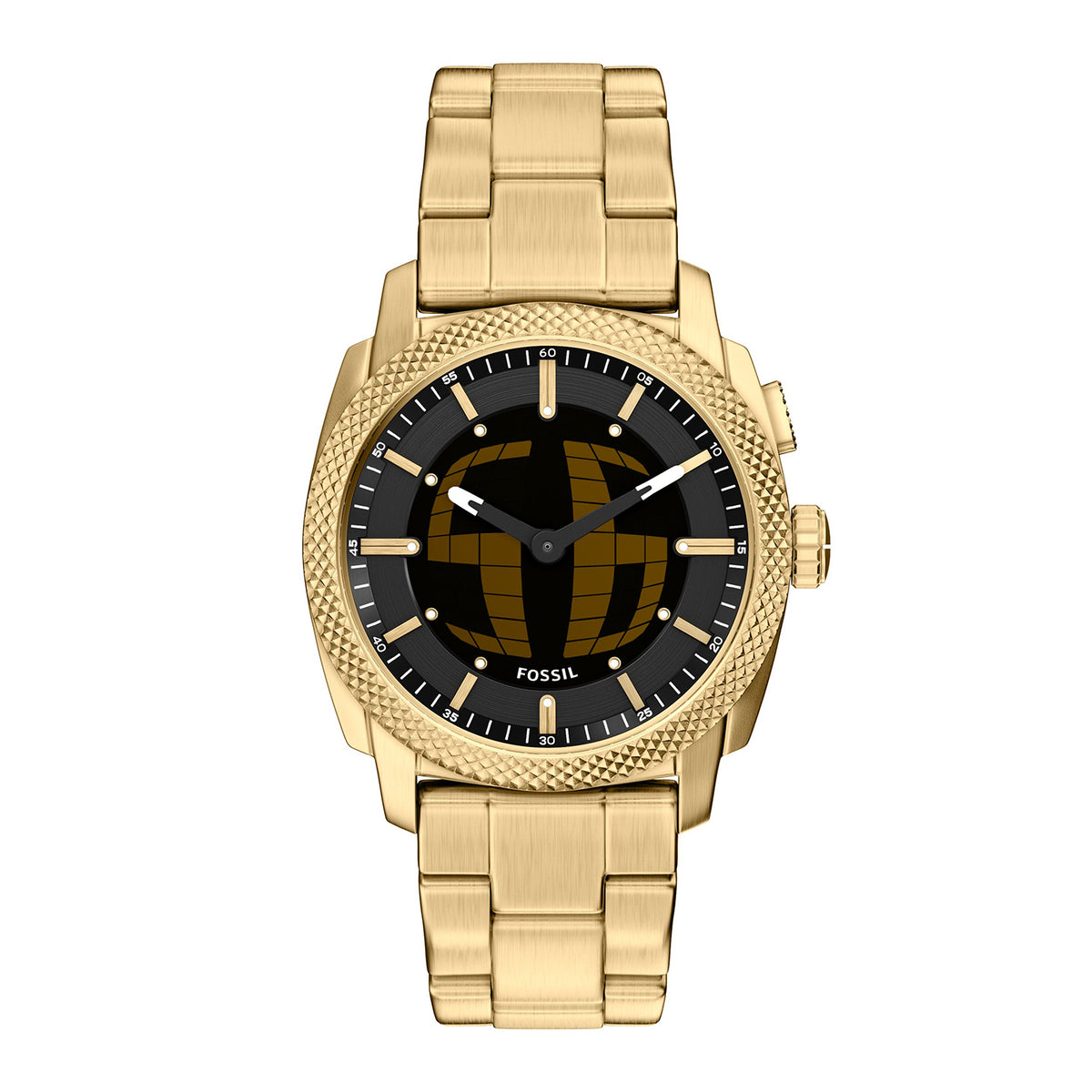 Fossil Men's Machine Big Tic 41MM Gold-Tone Stainless Steel Watch