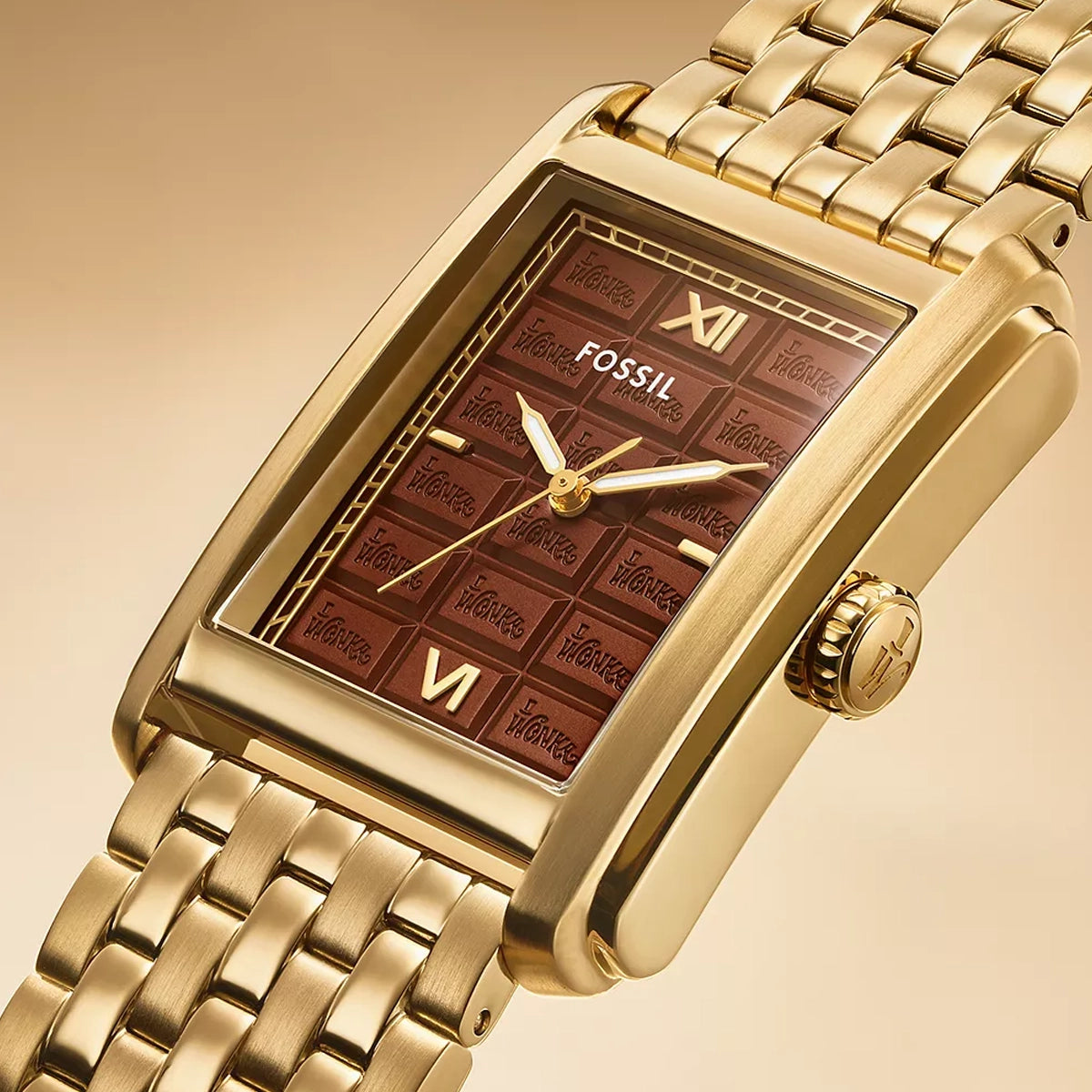Willy Wonka™ x Fossil Limited Edition Three-Hand Gold-Tone Stainless Steel Men's Watch