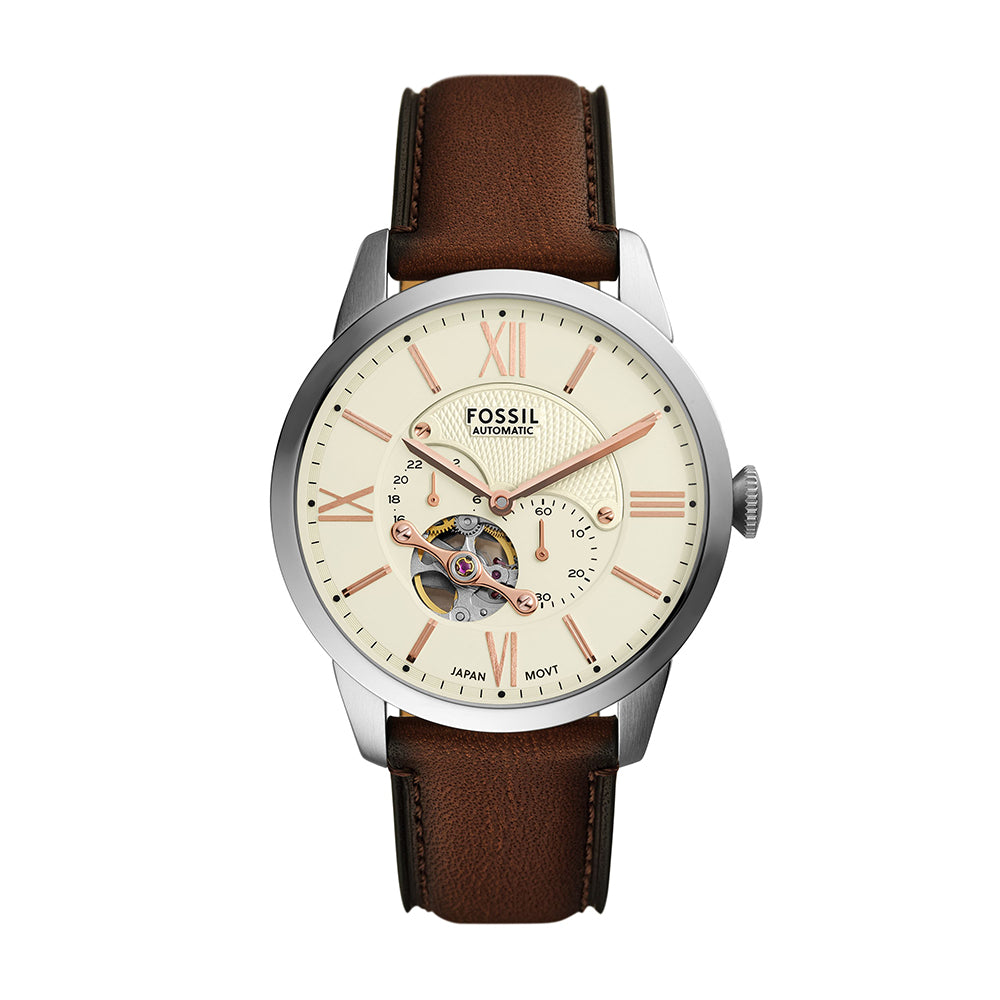 Fossil Townsman Multifunction Brown Leather Watch